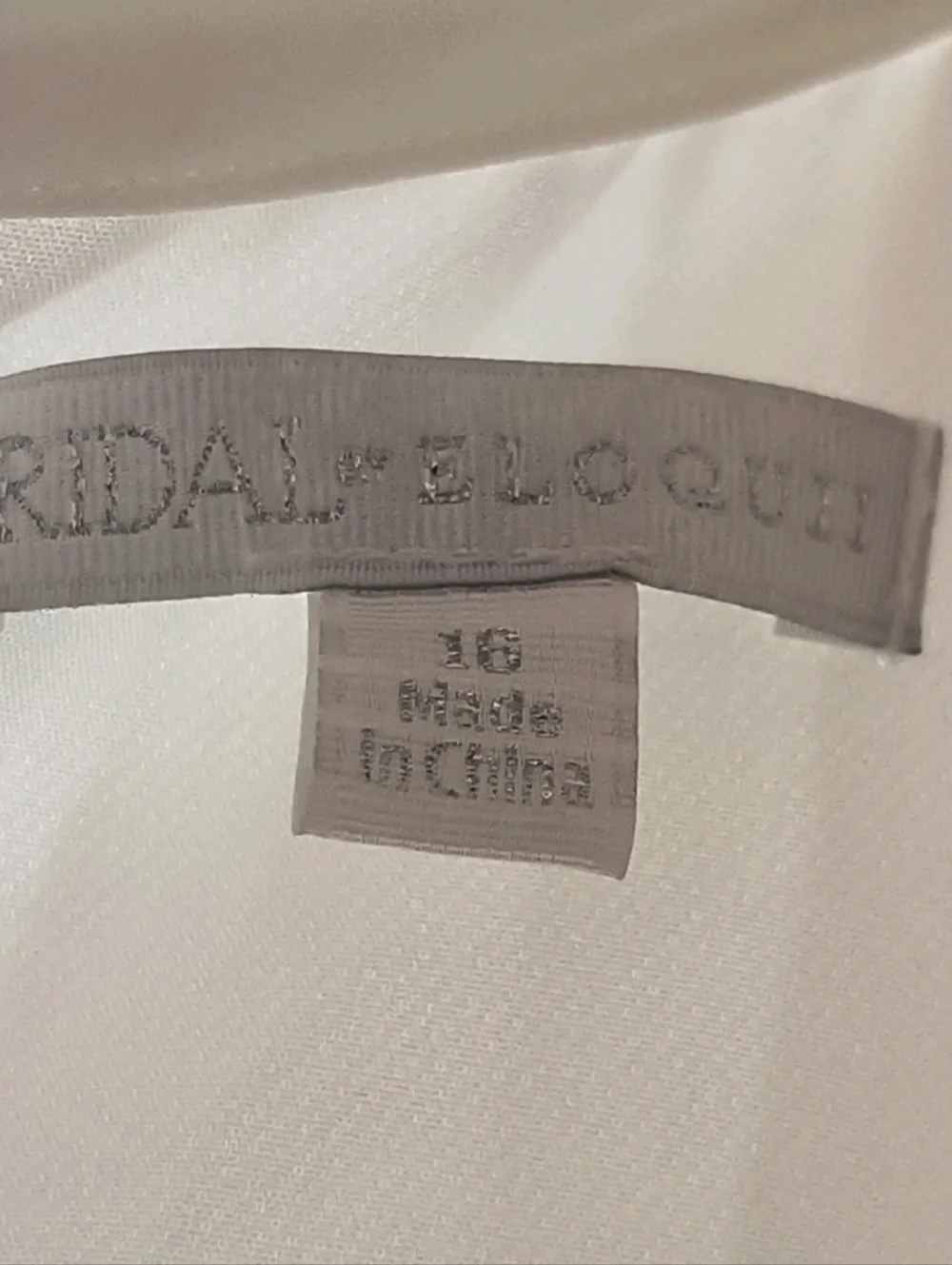 NWOT Bridal by ELOQUII White Pleated Mini Dress 16 Cape Sleeve Shower Party - Picture 9 of 9